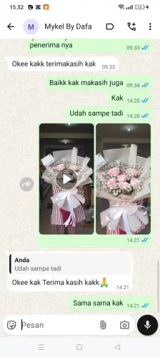Testimonial Buket Bunga pekalongan