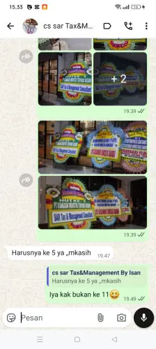 Testimonial Papan Bunga pekalongan